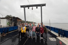 Semester at Skidaway students gather for a photo on the back of the R/V Savannah.