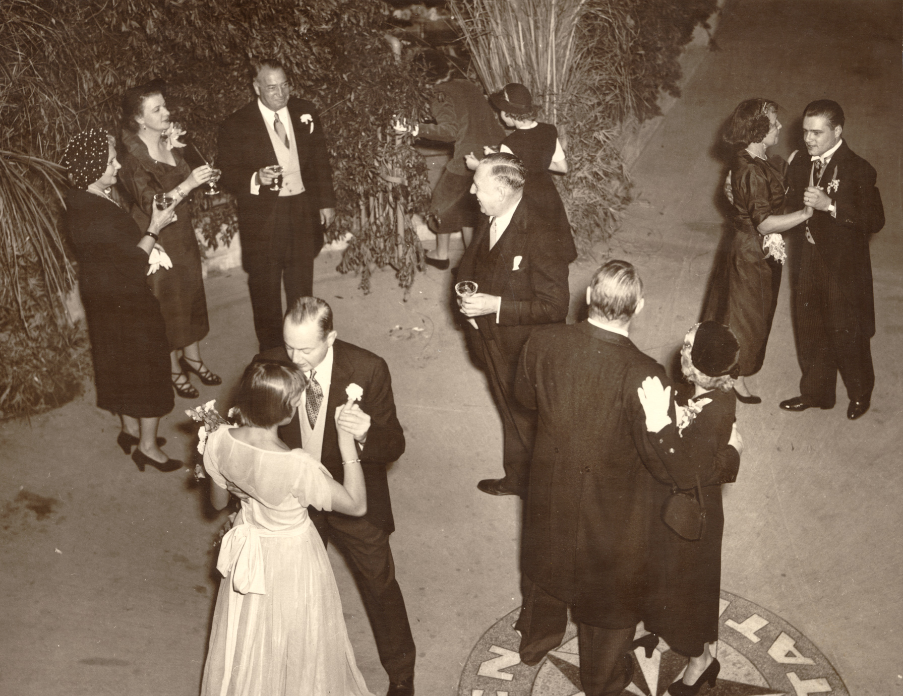 The Ellin Roebling-Donnell Watkins wedding in 1950.