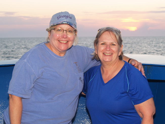 Vicki Albritton (l) and JoCasta Green