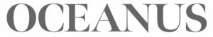 The word OCEANUS is displayed in large, bold, gray serif capital letters on a white background.