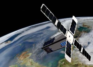 A rendering of SeaHawk in orbit.