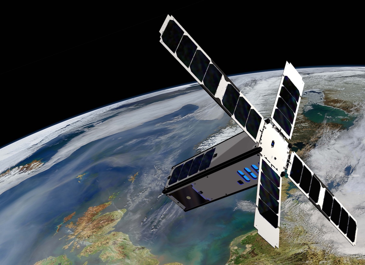 A rendering of SeaHawk in orbit.